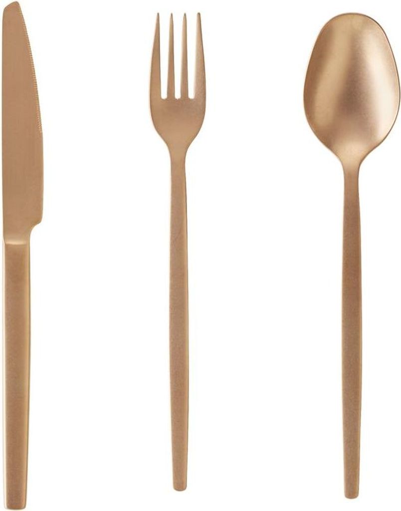 36 tlg. Besteckset ALEX BRONZE, mit bronze, matte PVD Beschichtung, Chromnickelstahl 18/10
