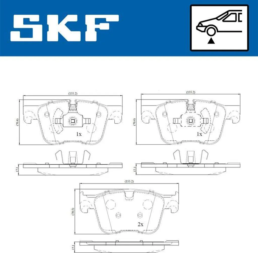 Plaquettes de frein à disque pour Peugeot 3008 308 et Citroën C4