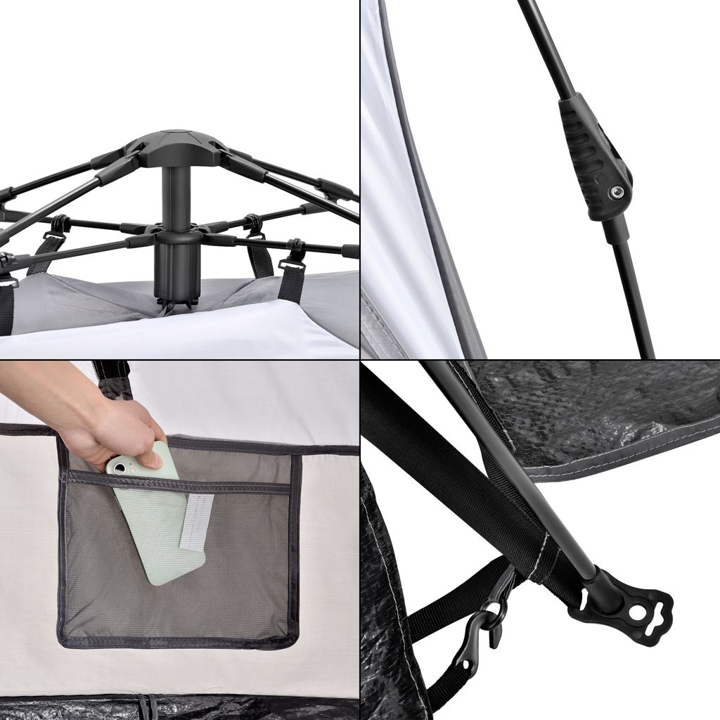 Namiot plażowy 'Mullsjö' 215 x 135 x 140 cm Pop Up dla 2 Zdjęcie produktu 6