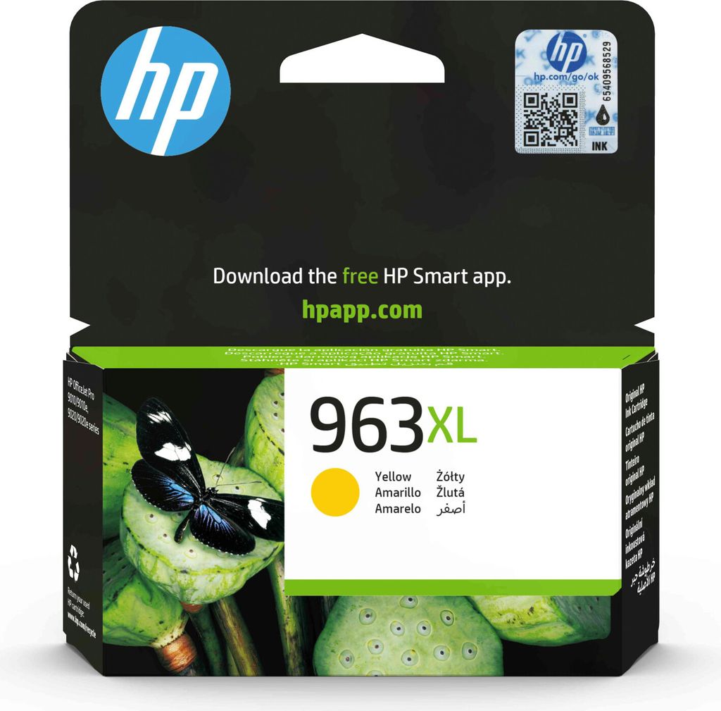 HP Cartuccia di inchiostro giallo originale 963XL ad alta Immagine del prodotto 