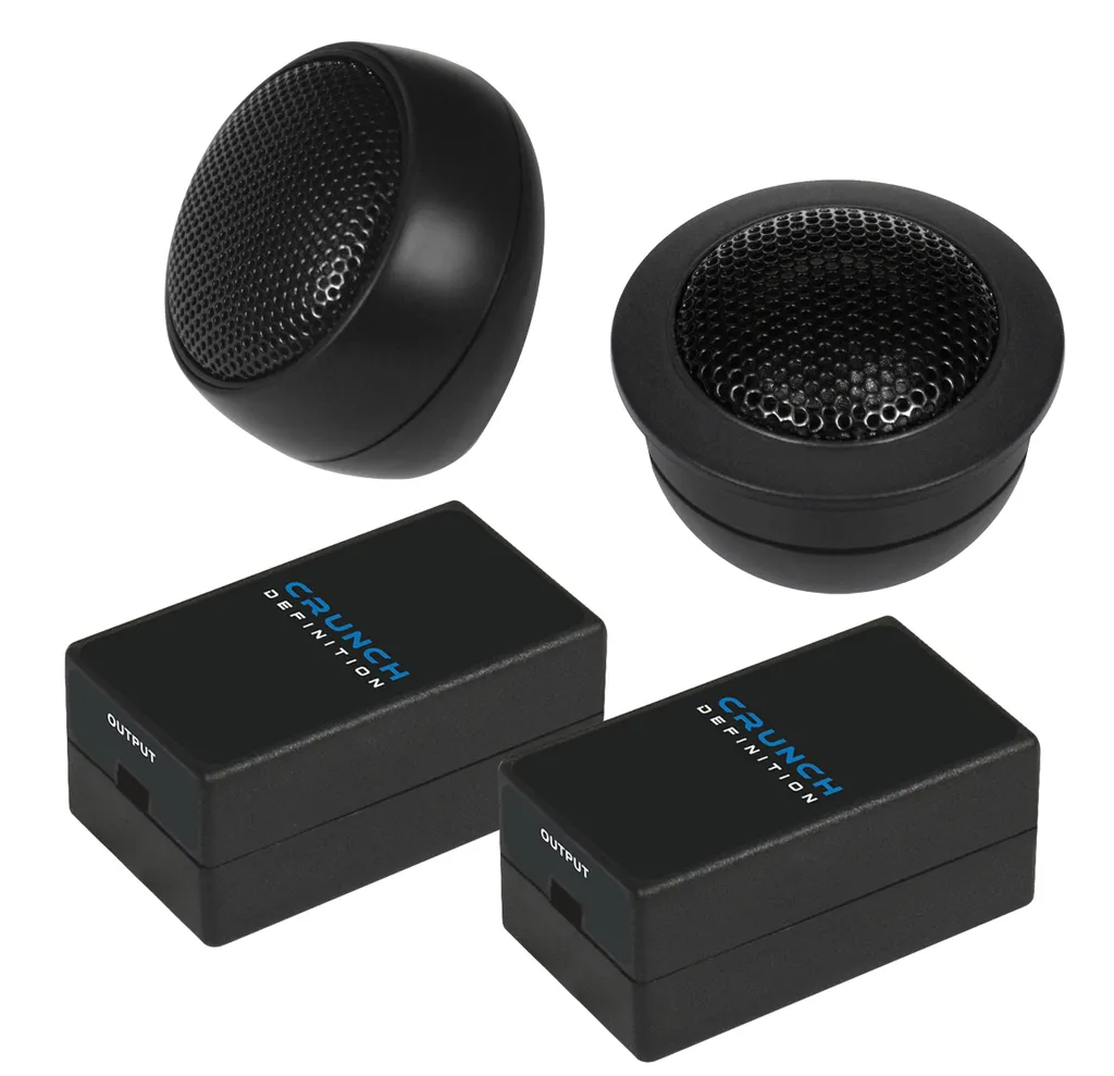 Tweeters 25 mm Haute Définition Crunch DST 200W pour un son cristallin