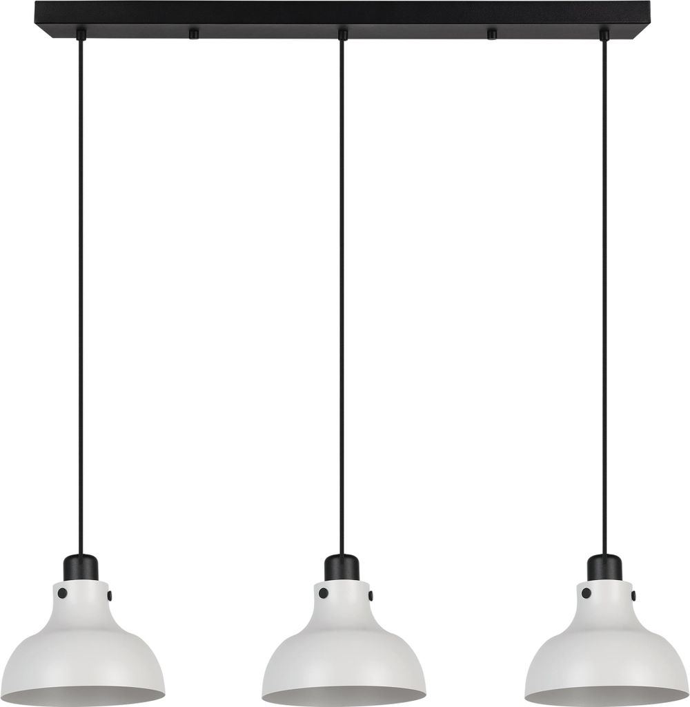 EGLO Hängelampe Matlock, Esstisch Pendelleuchte 3-flammig, Industrial Esszimmerlampe aus Metall in Grau und Schwarz, Hängeleuchte mit E27 Fassung