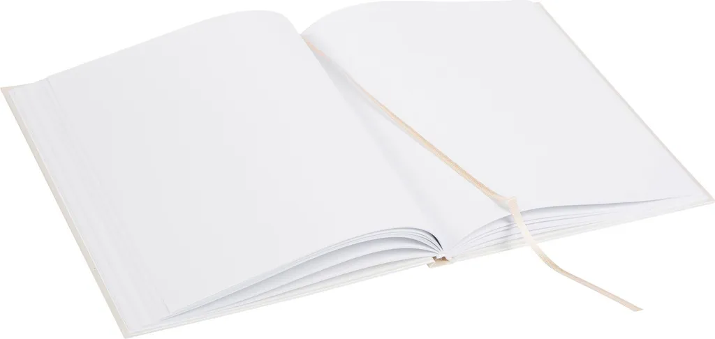 Livre d'or de mariage blanc 176 pages format carré 23x25 cm chic - 3