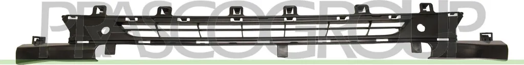 Grille de calandre centrale avant pour Peugeot 208 I 2012-2019 noire
