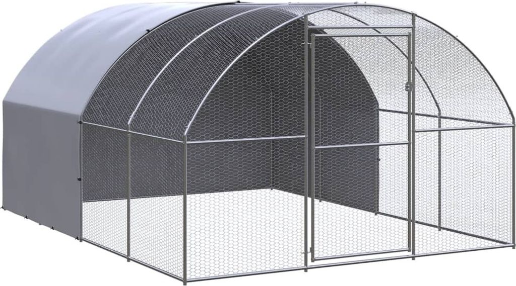 vidaXL Kurnik zewnętrzny 3x4x2 m Stal ocynkowana Zdjęcie produktu 
