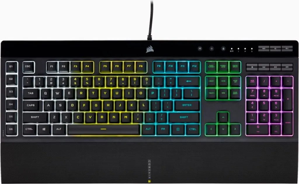 Clavier Corsair K55 RGB PRO : Finissez-en avec le Bruit et Jouez en Silence - US