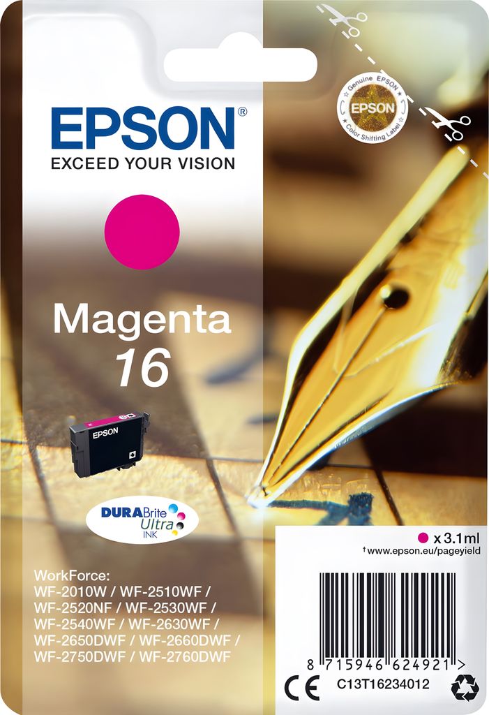 Epson Tintenpatrone C13T16234012 3,1ml magenta Obrázek produktu 