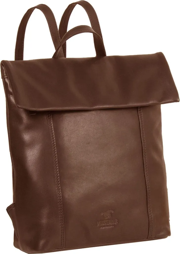 Zaino in Pelle Marrone MUSTANG Salamanca - Look Professionale Casual - 1
