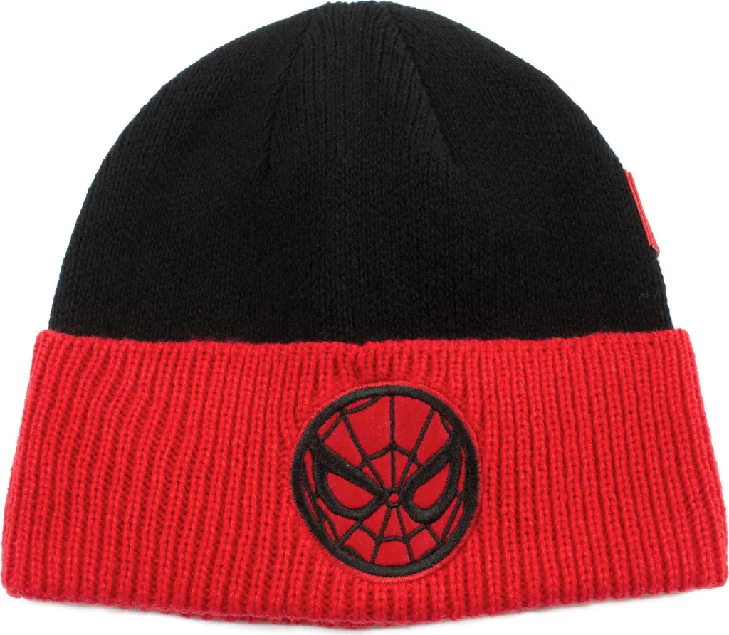 Marvel Comics Spider-Man Beanie Pom Emblema Nero | Cappello Invernale - 2