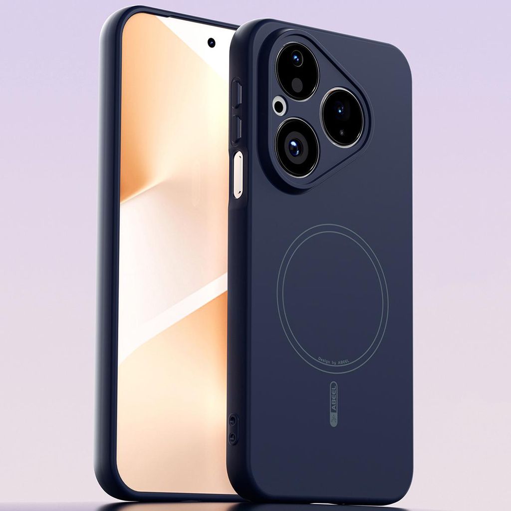 Magnetische Handyhülle für Huawei Pura 80, MagSafe kompatible, Flüssig Silikon Stoßfest Kratzfest Hülle Dunkelblau
