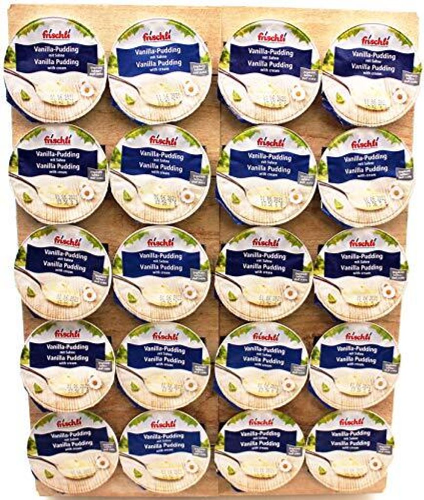 frischli Vanilla-Pudding mit Sahne, 20er Pack (20 x 85g) Produktbild 