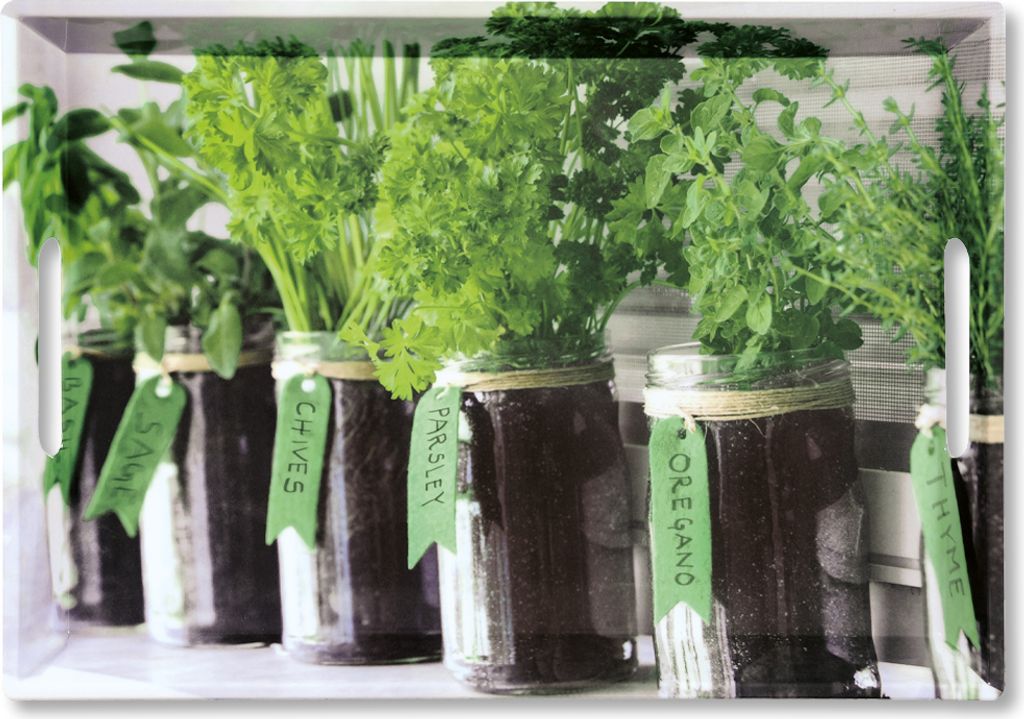 KESPER Serviertablett, Motiv: Herbs, 50 x 35 x 4,5 cm 77334 Produktbild 