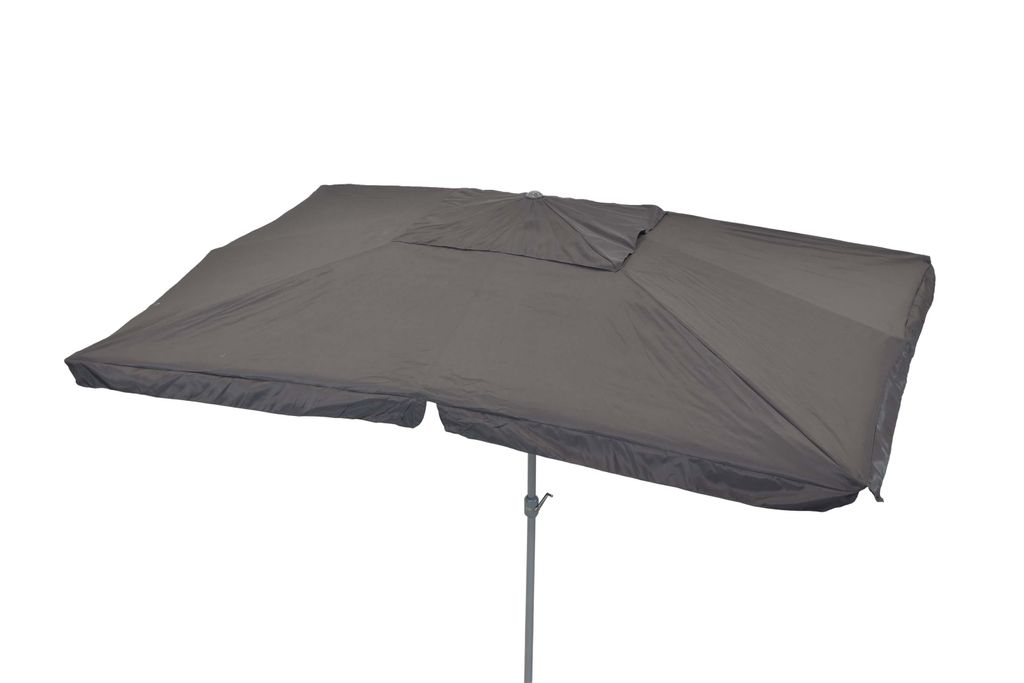 Marktschirm, Sonnenschirm 300 x 400 cm, grau Produktbild 
