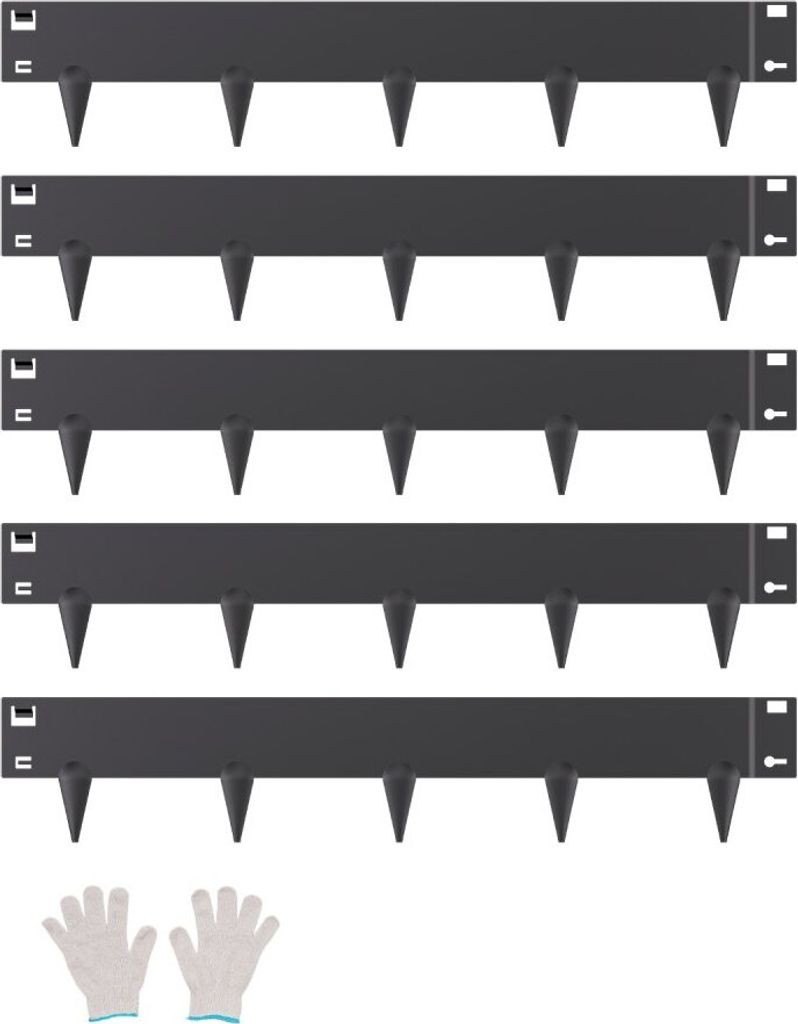 5er-Set Rasenkante Beeteinfassung - Beetumrandung Metall 990x181x1,5mm - Hochwertige Gartenobjekte