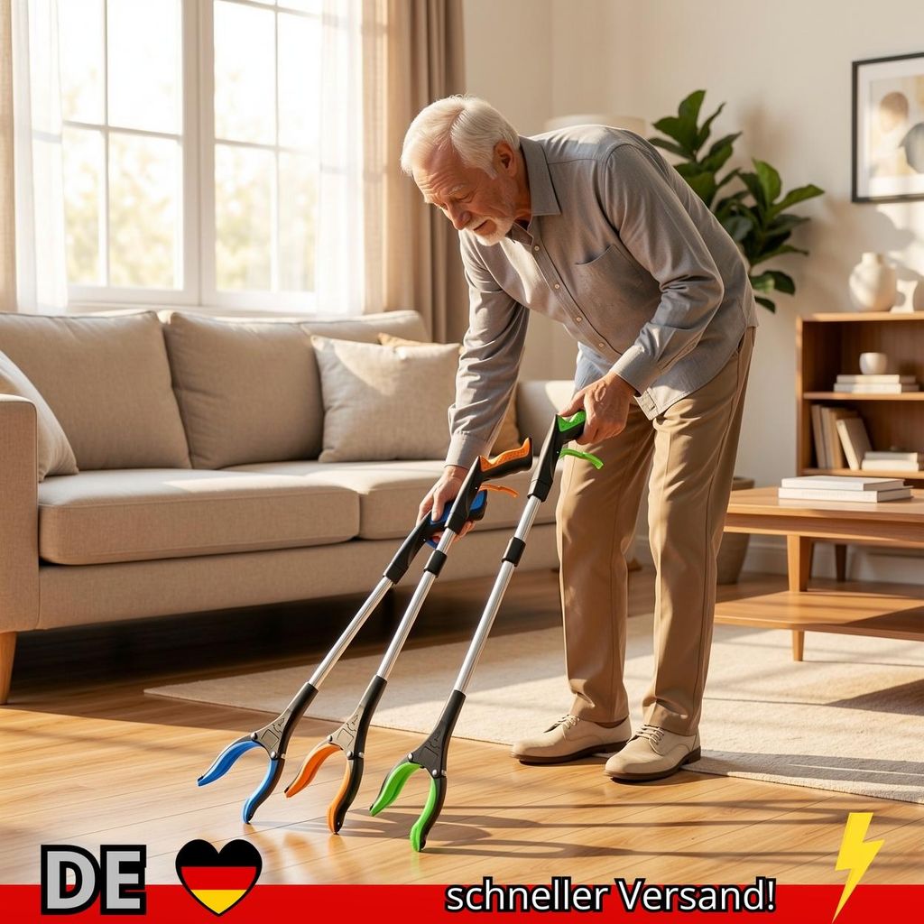 Greifzange Müllsammler 360° Drehclip Leicht Stabil