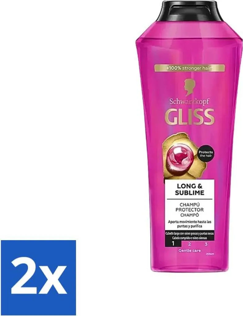 Offerta Gliss Kur Supreme Length 2x400ml - Nutre e Rinforza Capelli