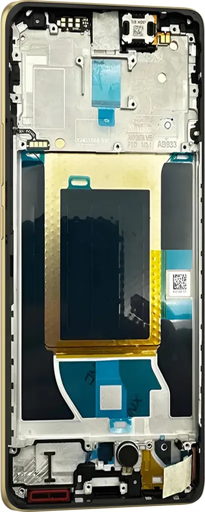 Bloc Complet Écran pour Realme 14 Pro AMOLED Noir avec Cadre et Vitre