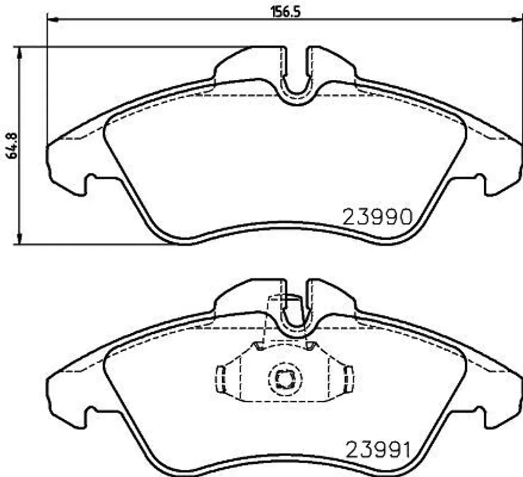 Plaquettes de frein pour Mercedes Vito W638 et Classe V 8DB 355 014-481