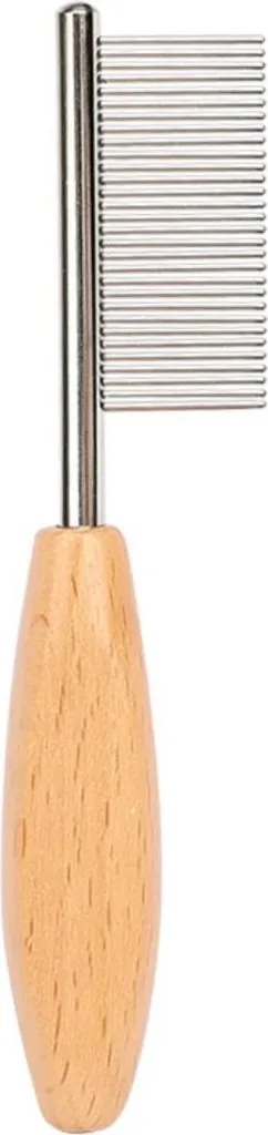 Coccola il tuo Pet: Mini Pettine per Viso INF in Legno Naturale e Acciaio