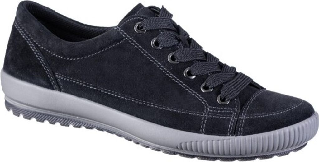 LEGERO Damen Leder Sneakers schwarz, Comfort Weite G, Legero Leder Fußbett