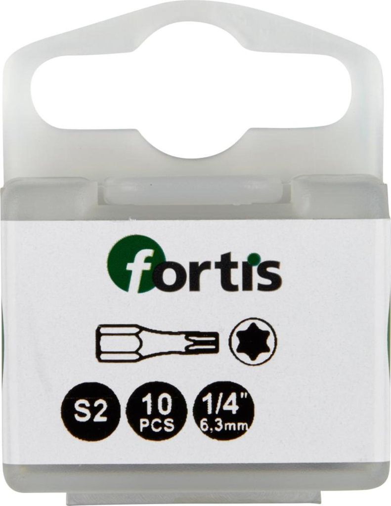 Fortis Bit 1/4 DIN3126 C6,3 TX25x 25 mm Torsion 10 Stk.