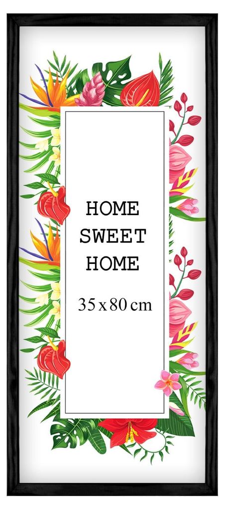MG Design Schwarz Bilderrahmen 35 x 80 cm - Aus echtem Holz Produktbild 