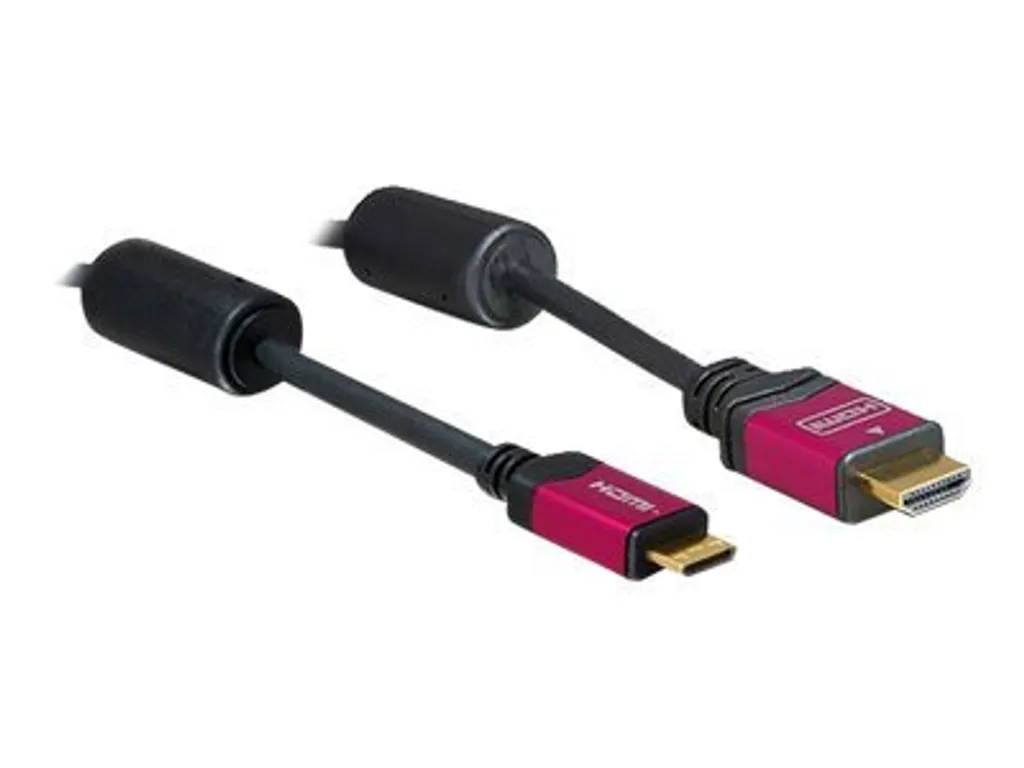 DELOCK Câble HDMI A vers HDMI C Mâle Mâle de 3m - Haute Résolution 4K