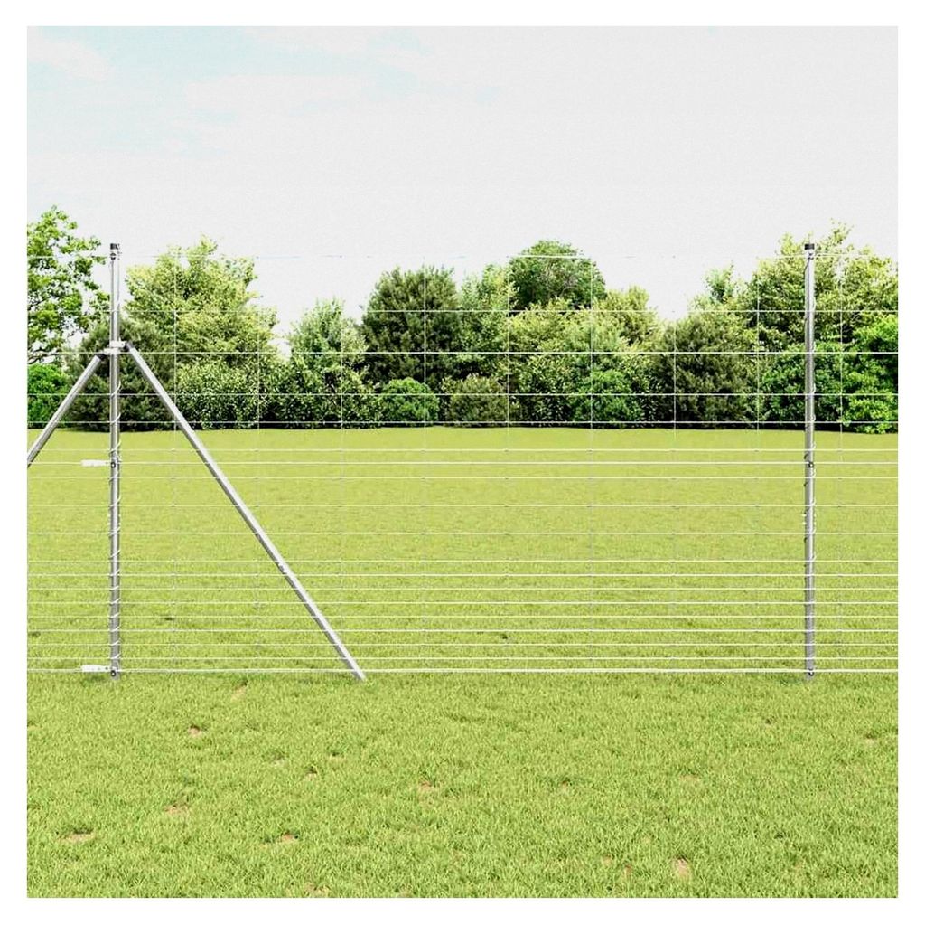 Feldzaun 1,5 x 10 m aus verzinktem Stahl, Sechseckgeflecht für den Schutz von Gartenpflanzen, Gemüse, Blumen und Früchten