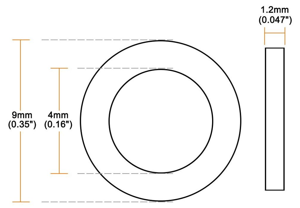 30 Stš¹ck Gummi Unterlegscheiben Flache Unterlegscheiben Schwarz 9mm AD 4mm ID 12mm Dick Distanzhš¹lsen Dichtungsringe Beilagscheiben fš¹r Wa...