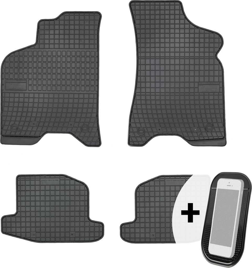 Gummimatten Auto Fußmatten Automatten Passgenau 4-teilig Set - passend für VW Lupo, Seat Arosa 1997-2005