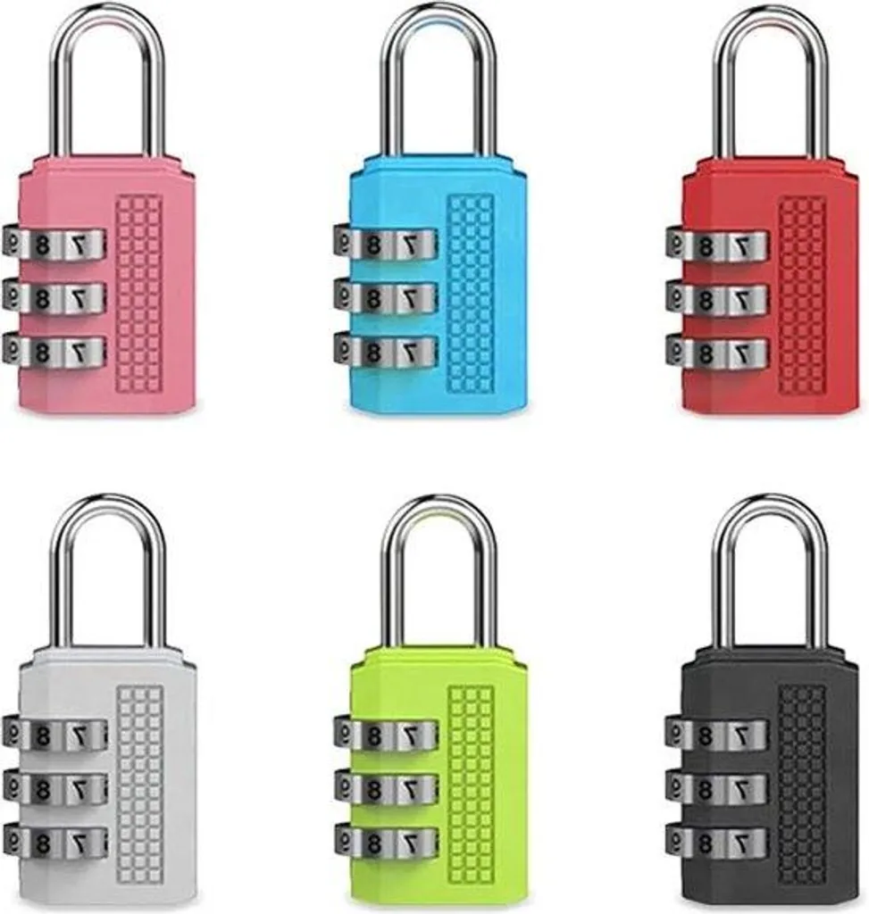 Cadenas à code anti-perte de clés pour armoire et sac - Multi-usage