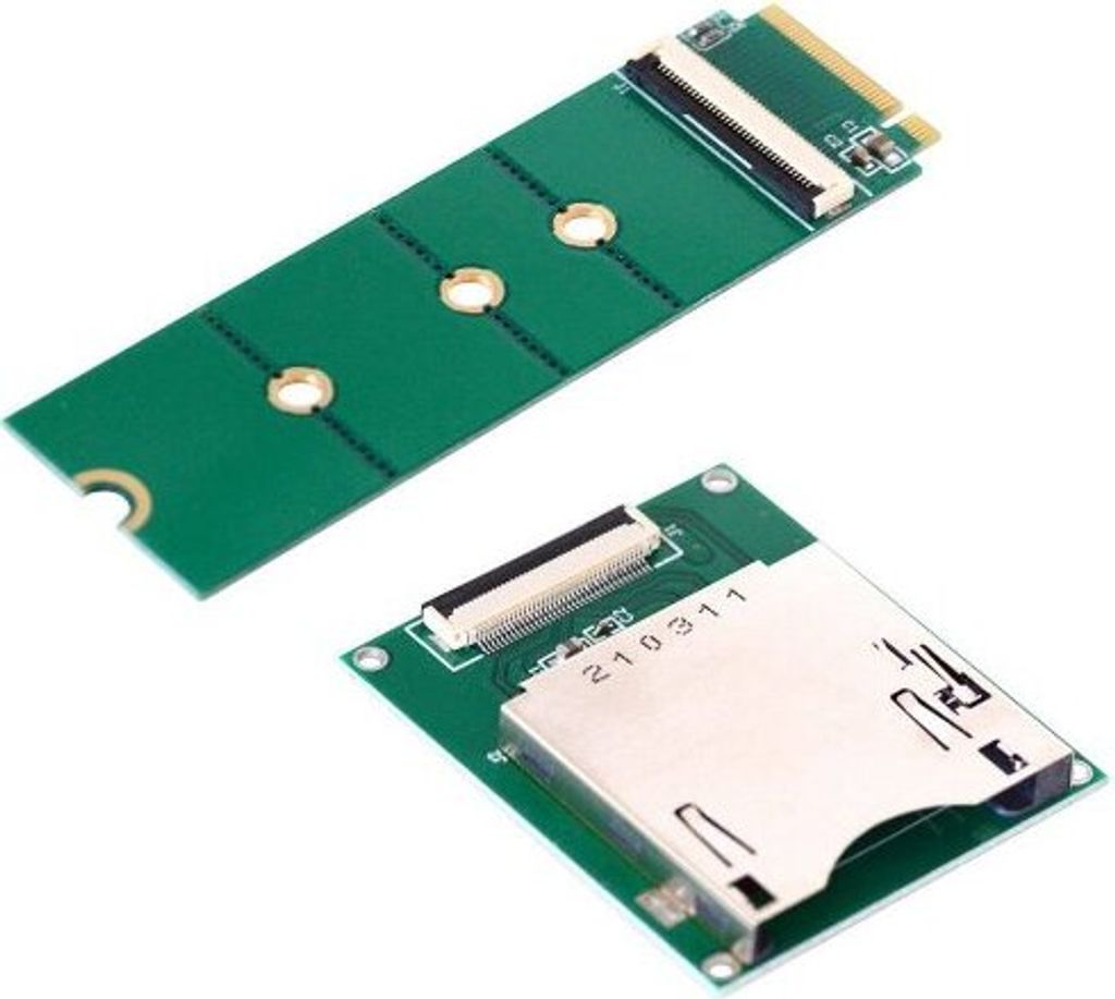 CFexpress Kabel 20cm Typ B Buchse zu NVME M-key M.2 NGFF Stecker Adapter in Grün