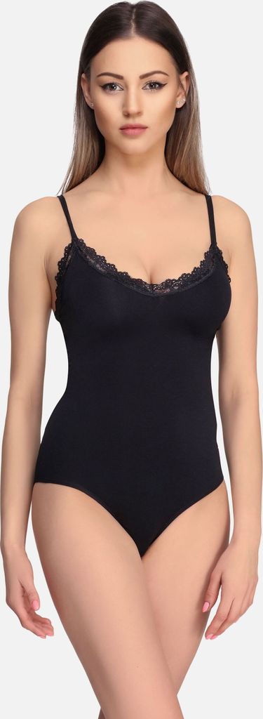 Merry Style Damen Body Ärmellos MS10-286 (Schwarz, S)