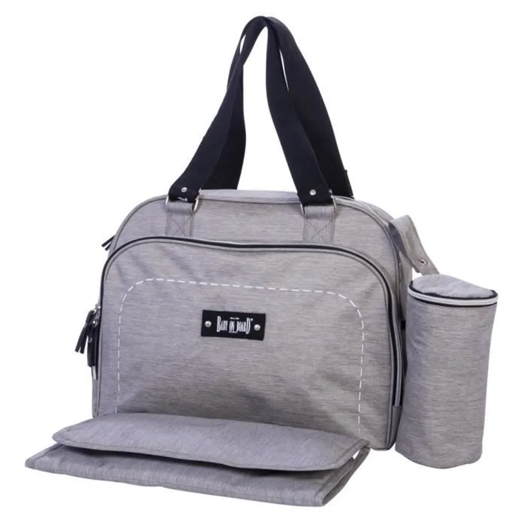 Sac à langer 3 en 1 Simply Sushi Noir Gris - Multiples rangements