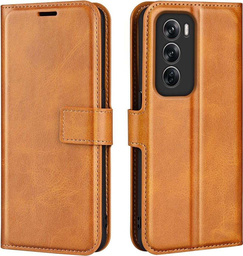 OPPO Reno12 Pro Hülle - Coverup Deluxe Klapphülle - Braun