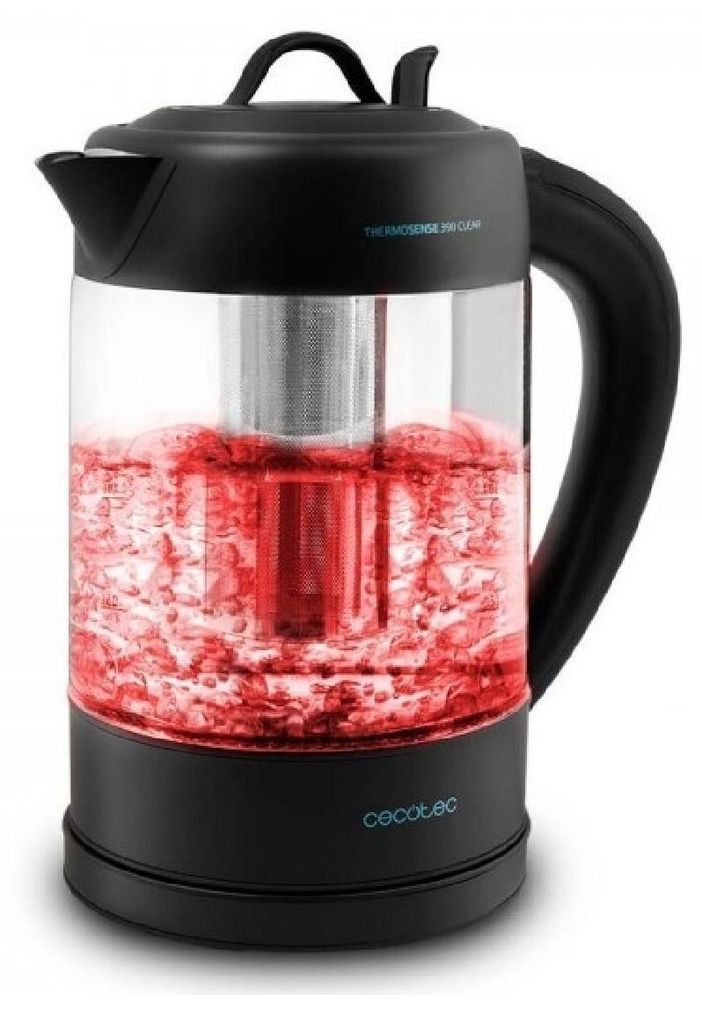 Cecotec 01512, 1,7 L, 2200 W, Čierna, Priehľadná, Sklo, Obrázok produktu 