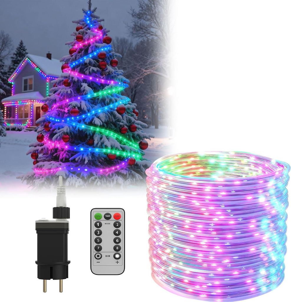 LARS360, guirlande lumineuse LED de 50 mètres, 8 modes Image du produit 