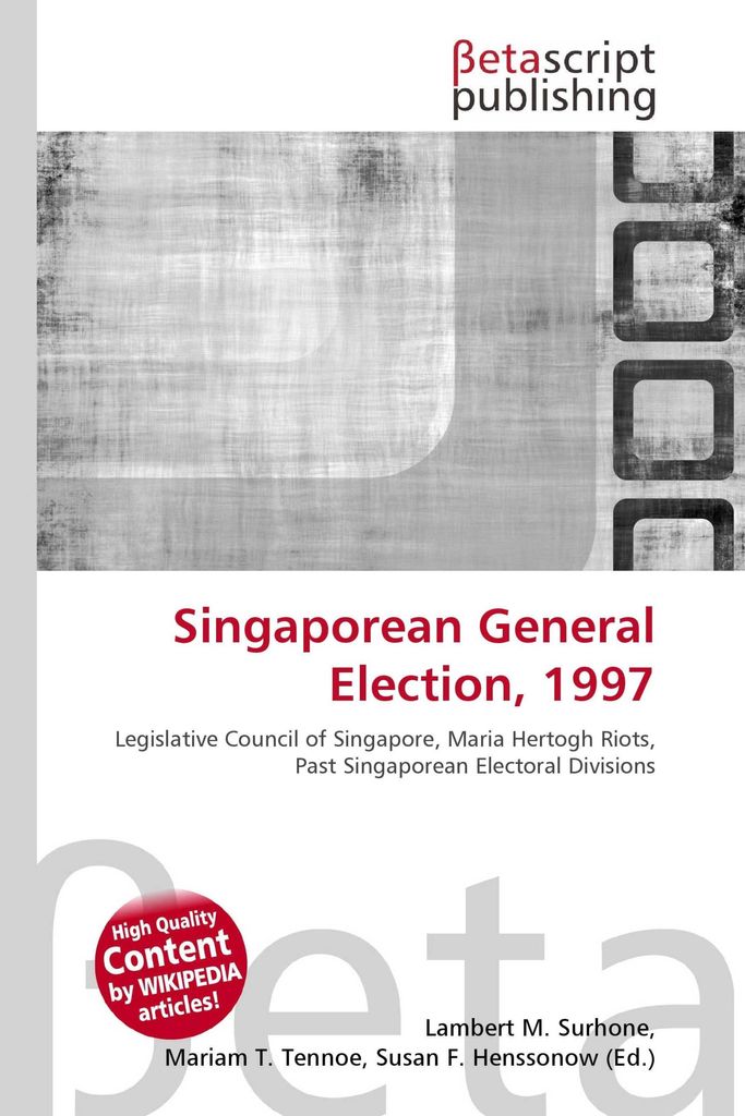 Singaporean General Election, 1997