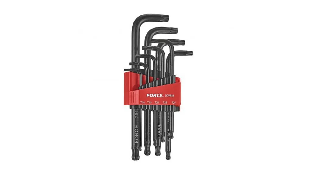 Set 9 clés Torx à tête sphérique avec étui de transport ultra résistant