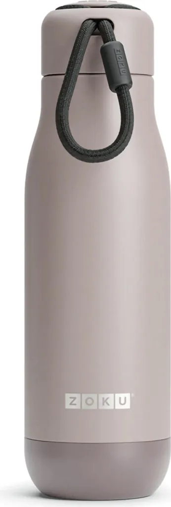 Zoku Gourde Isotherme Sans BPA en Acier Inoxydable 500 ml Couleur Ash