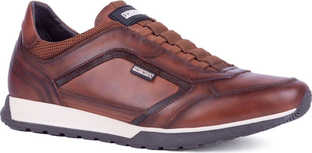 Pikolinos Herren Sneaker Slipper Leder Gummizug Cambil M5N-6247C1, Größe:42 EU, Farbe:Braun