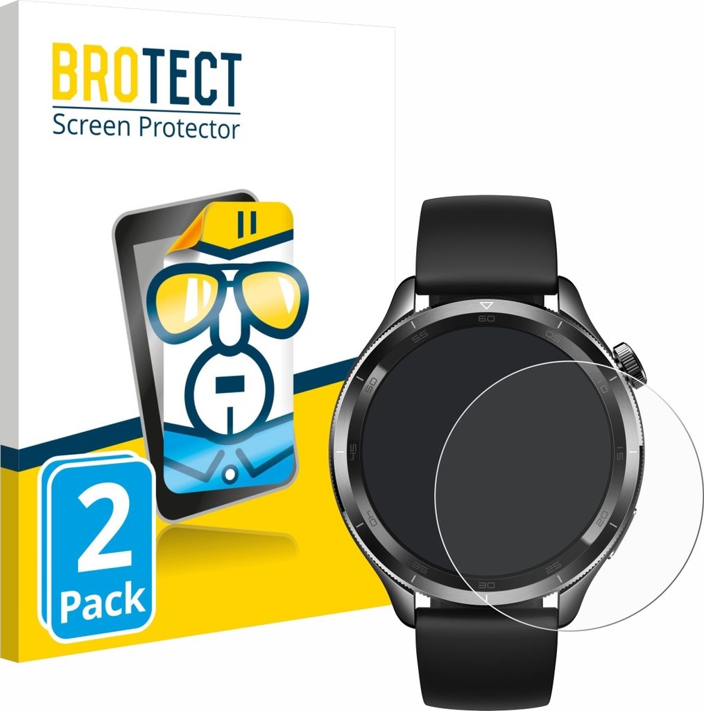 2x Für Xiaomi Watch S4 (47 mm) Schutzfolie BROTECT Produktbild 