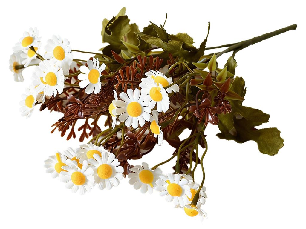 5 künstliche Stiele, UV-beständige künstliche Wildblumen, künstliche Blumenarrangements für Hochzeiten, Innen- und Außenbereich, Haus- und Ga...