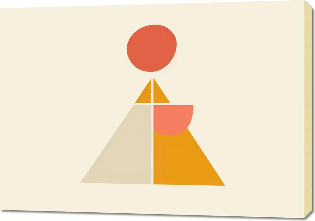 Quadro Design Piramide 100x70: Complemento d'Arredo Minimalista High-End