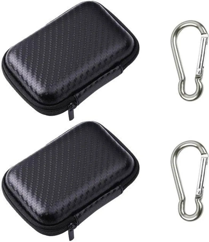 Organisateur de câbles noir lot de 2 - Boîte de rangement multiprise TV
