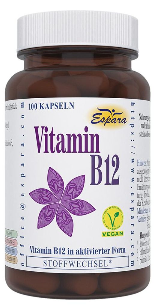 Espara Vitamin B12, kapsle, 100 kusů Obrázek produktu 