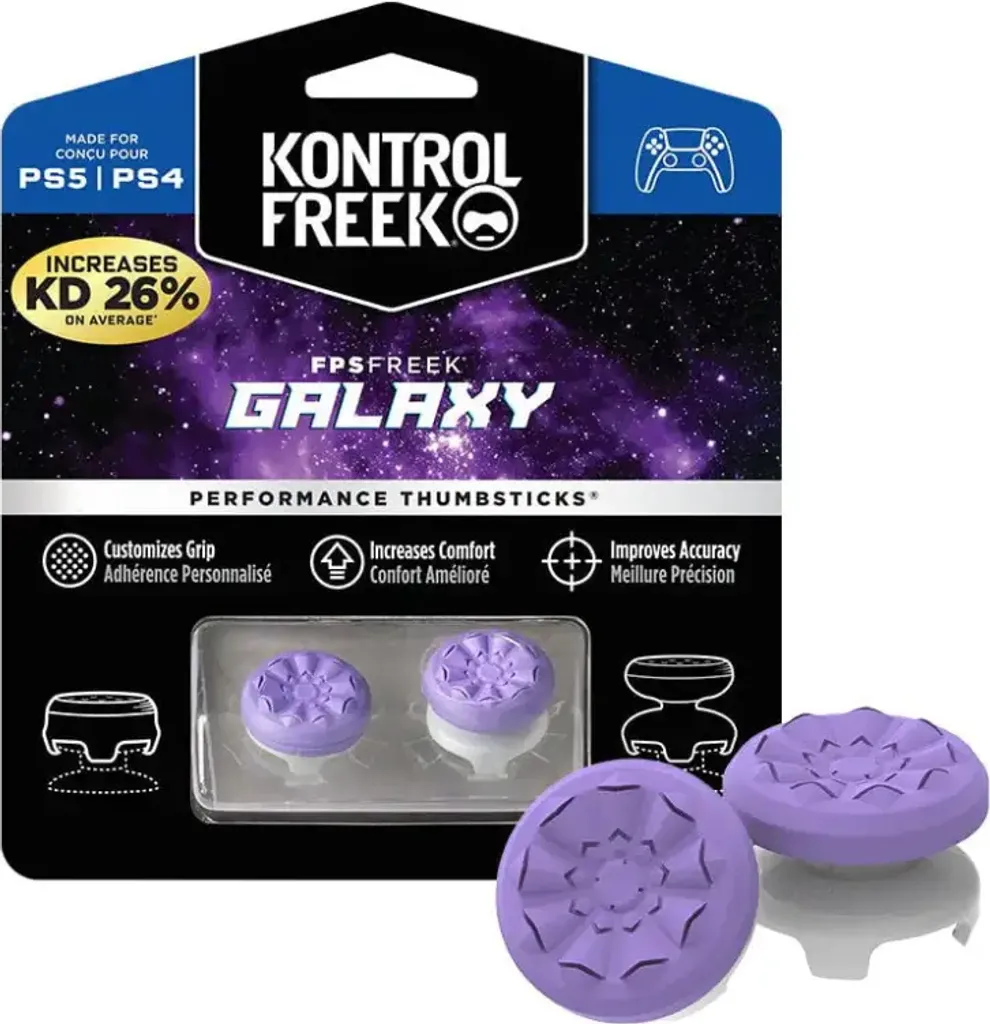 KontrolFreek Galaxy Purple FPS Freek - Sticks Antidérapants Haute Précision