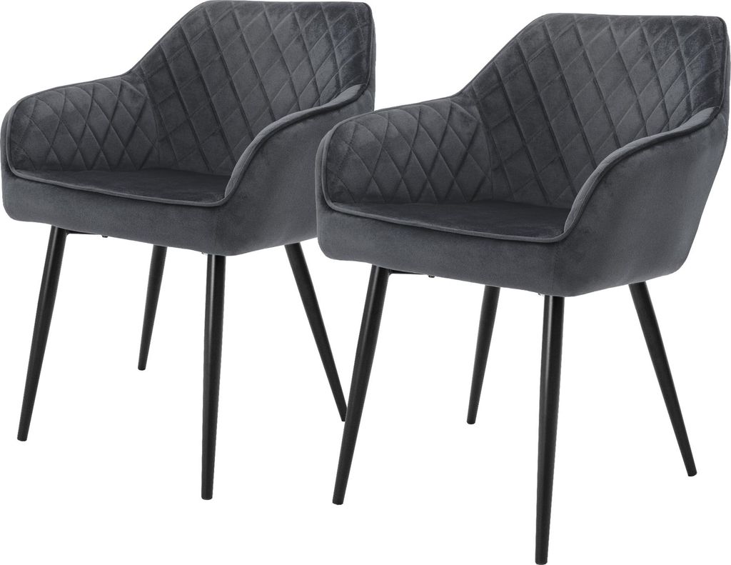 ML-Design 2er Set Esszimmerstühle mit Armlehne und Produktbild 