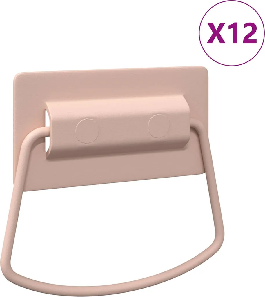 Rénovez vos meubles avec le lot de 12 poignées roses métal 85 x 45 mm