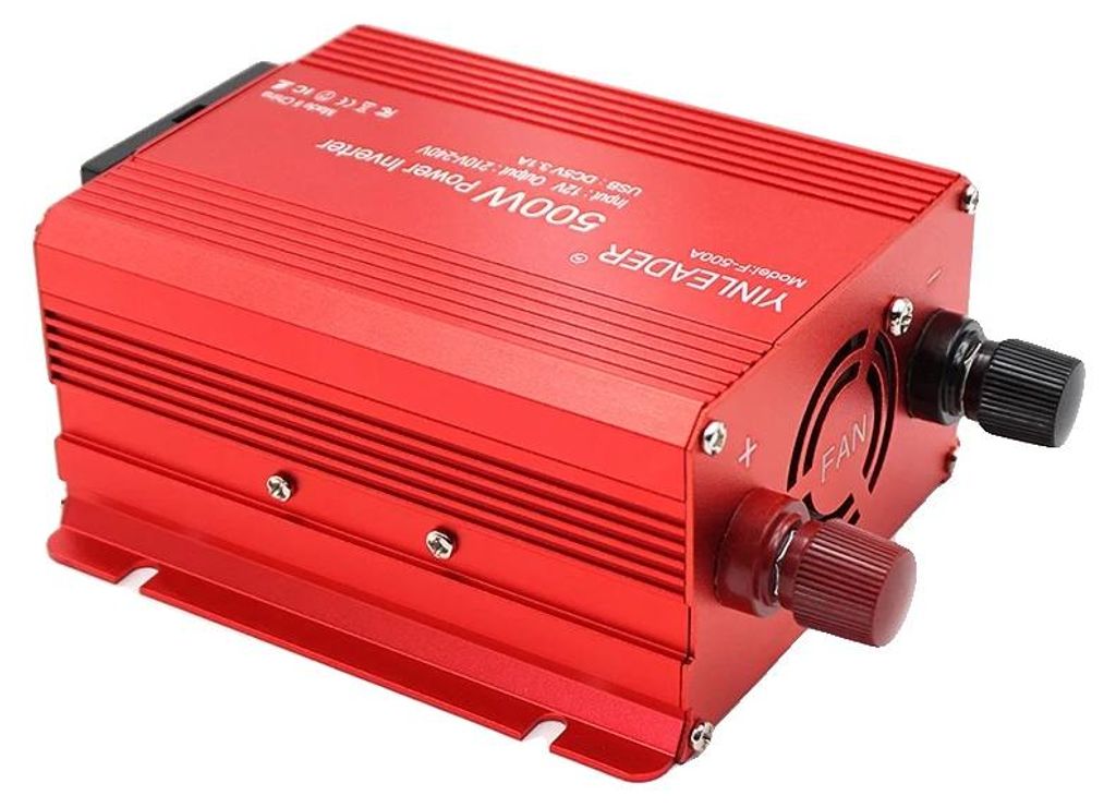 Wechselrichter, 500W Stromwandler, Europäische Steckdose kompatibel, 500W EU LED